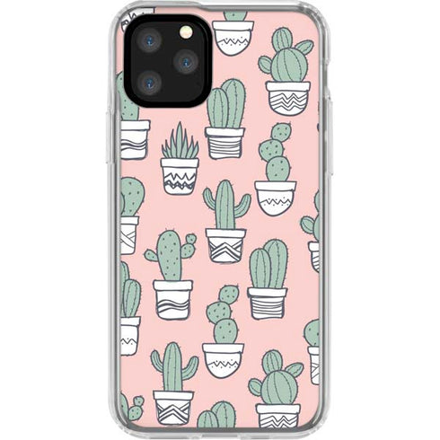 Pink Cactus iPhone 11 Pro Clear Case