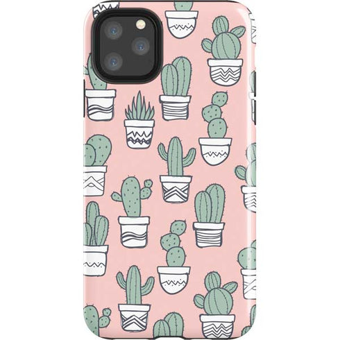 Pink Cactus iPhone 11 Pro Max Impact Case