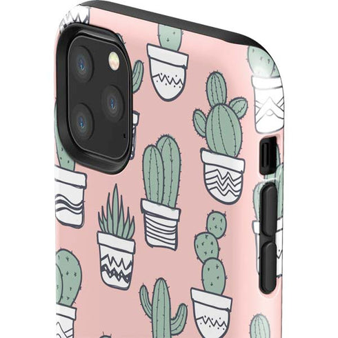 Pink Cactus iPhone 11 Pro Max Impact Case