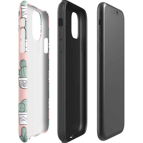 Pink Cactus iPhone 11 Pro Max Impact Case