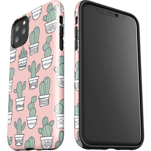 Pink Cactus iPhone 11 Pro Max Impact Case