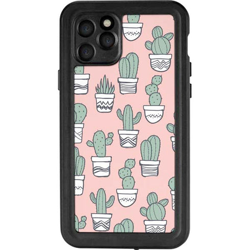 Pink Cactus iPhone 11 Pro Waterproof Case