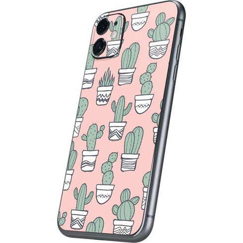 Pink Cactus iPhone 11 Skin