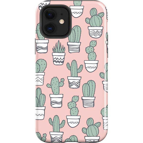 Pink Cactus iPhone 12 Impact Case