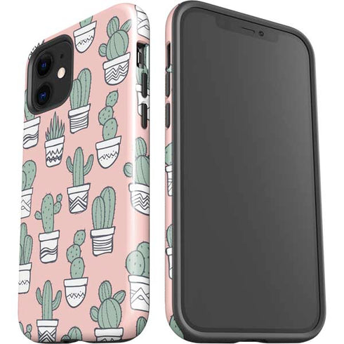 Pink Cactus iPhone 12 Impact Case