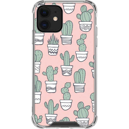 Pink Cactus iPhone 12 Mini Clear Case