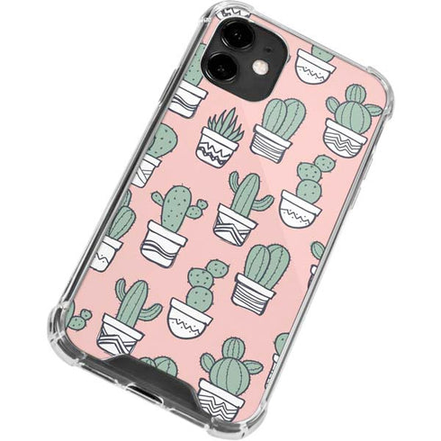 Pink Cactus iPhone 12 Mini Clear Case