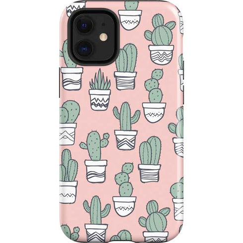 Pink Cactus iPhone 12 Mini Impact Case