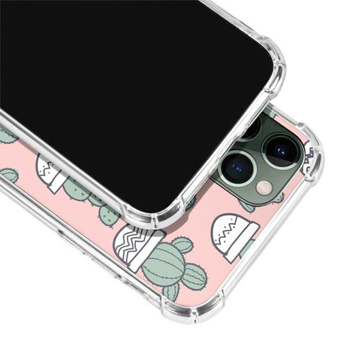 Pink Cactus iPhone 12 Pro Clear Case