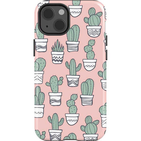 Pink Cactus iPhone 13 Impact Case