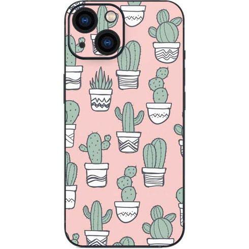 Pink Cactus iPhone 13 Mini Skin