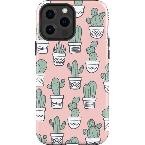 Pink Cactus iPhone 13 Pro Max Impact Case