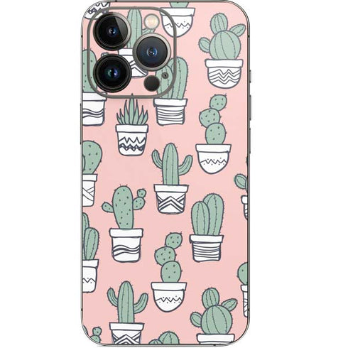 Pink Cactus iPhone 13 Pro Skin