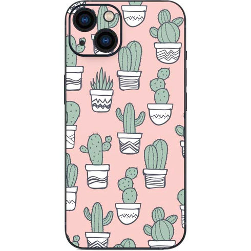 Pink Cactus iPhone 14 Plus Skin
