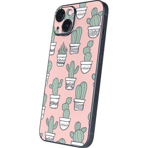 Pink Cactus iPhone 14 Plus Skin