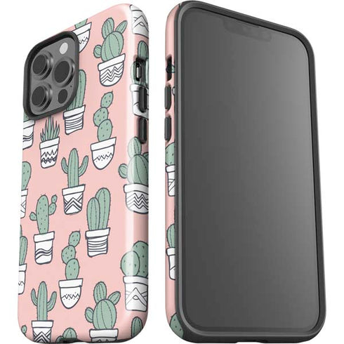 Pink Cactus iPhone 15 Pro Max Impact Case