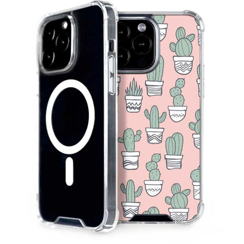 Pink Cactus iPhone 15 Pro Max MagSafe Case