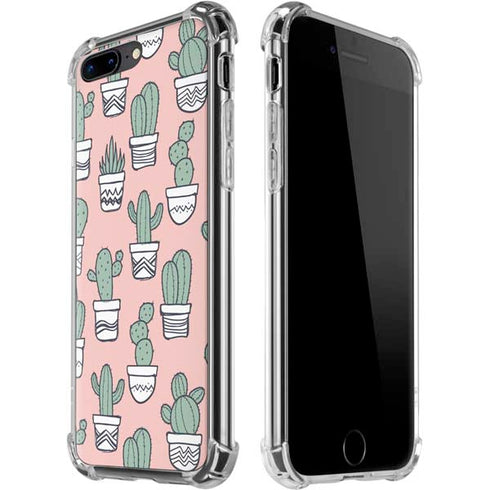 Pink Cactus iPhone 7/8 Plus Clear Case