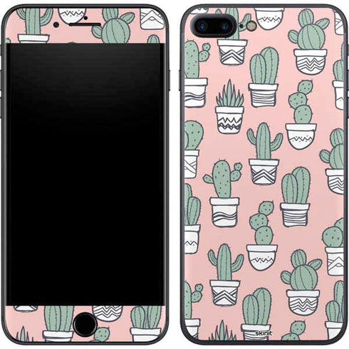Pink Cactus iPhone 8 Plus Skin