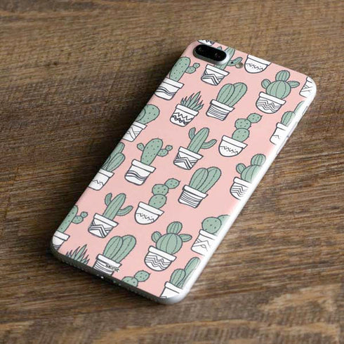 Pink Cactus iPhone 8 Plus Skin