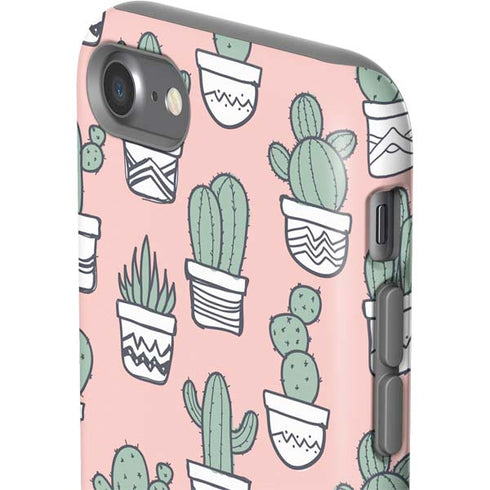 Pink Cactus iPhone SE (2nd & 3rd Gen) Pro Case
