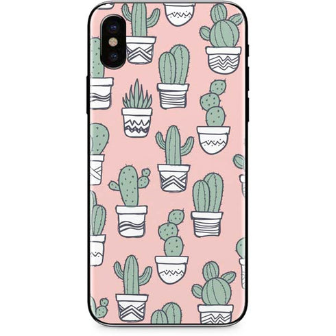Pink Cactus iPhone XS Max Skin