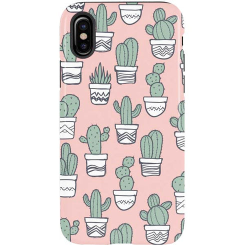 Pink Cactus iPhone XS Pro Case