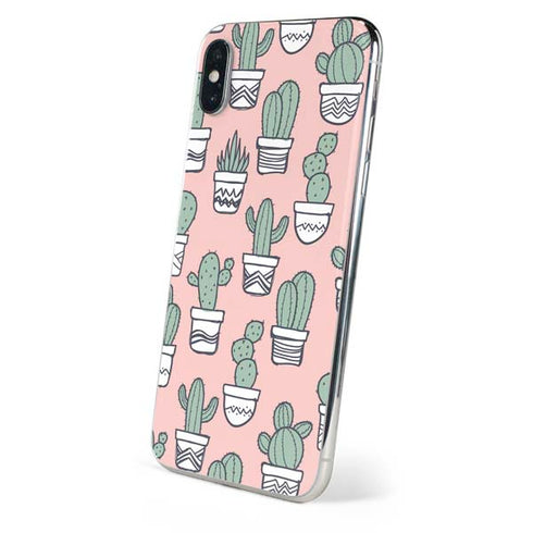 Pink Cactus iPhone XS Skin