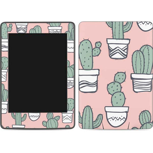 Pink Cactus Amazon Kindle Skin