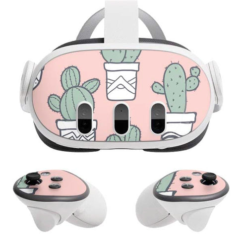 Pink Cactus Meta Quest 3 Skin