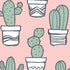 Pink Cactus Moto E5 Play Skin
