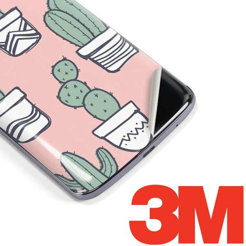 Pink Cactus Moto E5 Plus Skin