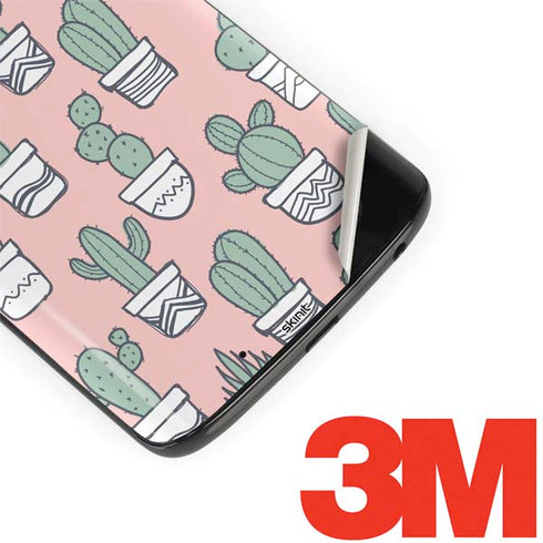 Pink Cactus Moto G6 Skin