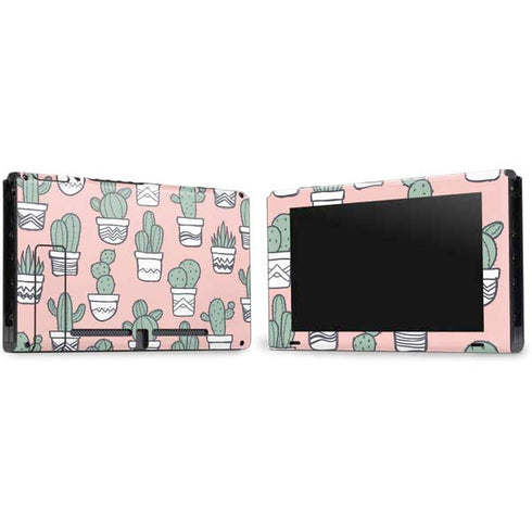 Pink Cactus Nintendo Switch Bundle Skin
