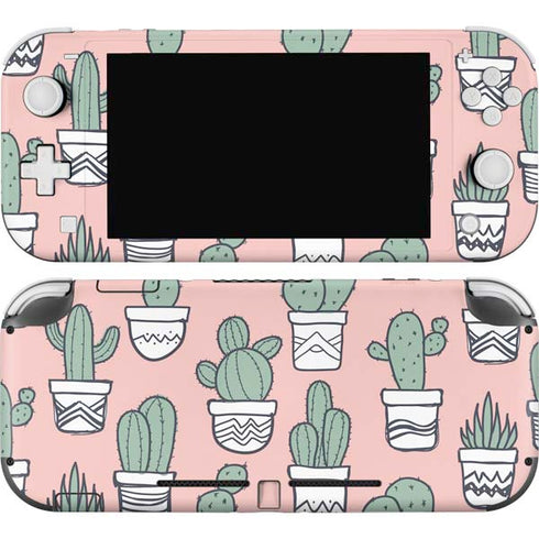 Pink Cactus Nintendo Switch Lite Skin