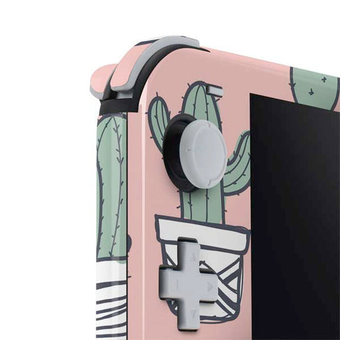 Pink Cactus Nintendo Switch Lite Skin