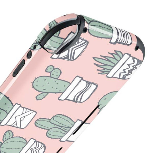 Pink Cactus Nintendo Switch Lite Skin