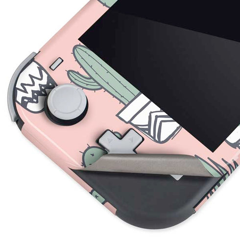 Pink Cactus Nintendo Switch Lite Skin