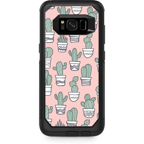 Pink Cactus Otterbox Commuter Galaxy Skin