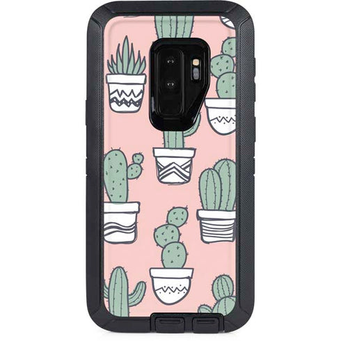 Pink Cactus Otterbox Defender Galaxy Skin