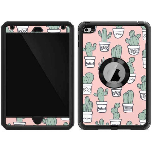 Pink Cactus Otterbox Defender iPad Skin