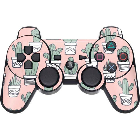 Pink Cactus PS3 Dual Shock wireless controller Skin