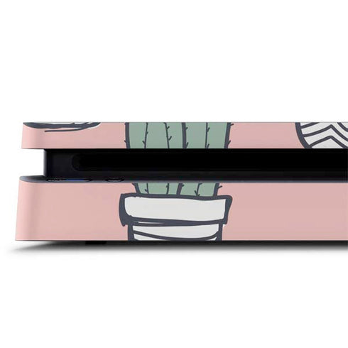 Pink Cactus PS4 Slim Skin
