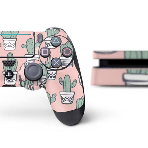 Pink Cactus PS4 Slim Bundle Skin