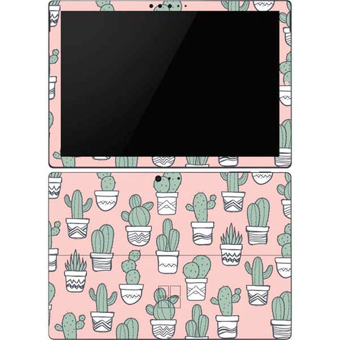 Pink Cactus Surface Pro 6 Skin