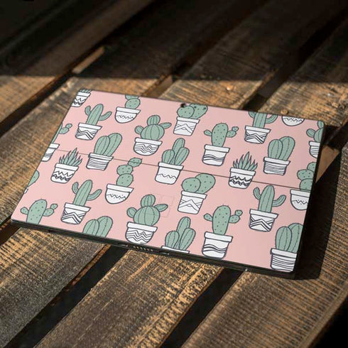 Pink Cactus Surface Pro 6 Skin