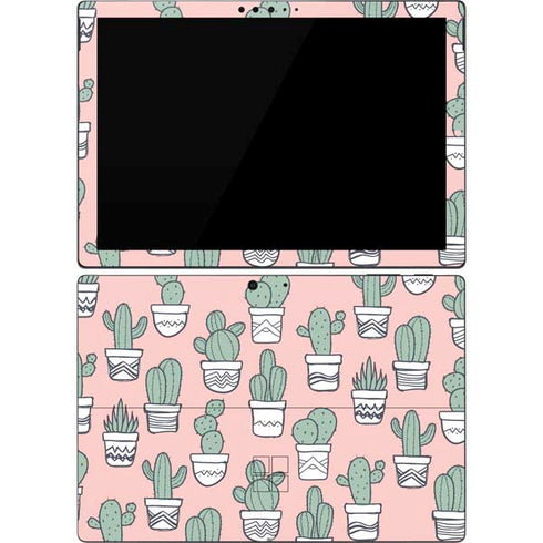 Pink Cactus Surface Pro 7 Skin