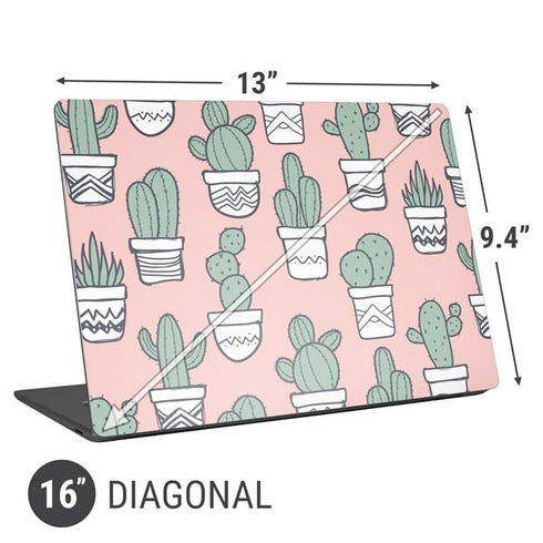 Pink Cactus Universal Laptop 16in (13 x 9.4in) Skin