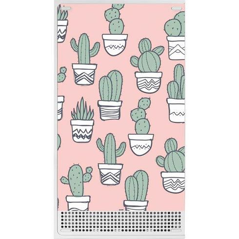 Pink Cactus Xbox Series S Console Skin