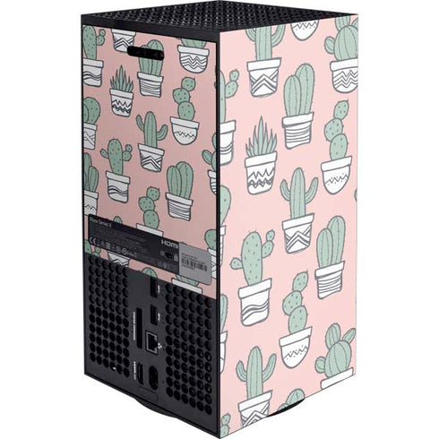 Pink Cactus Xbox Series X Console Skin